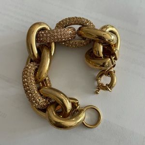 J Crew chunky gold bracelet